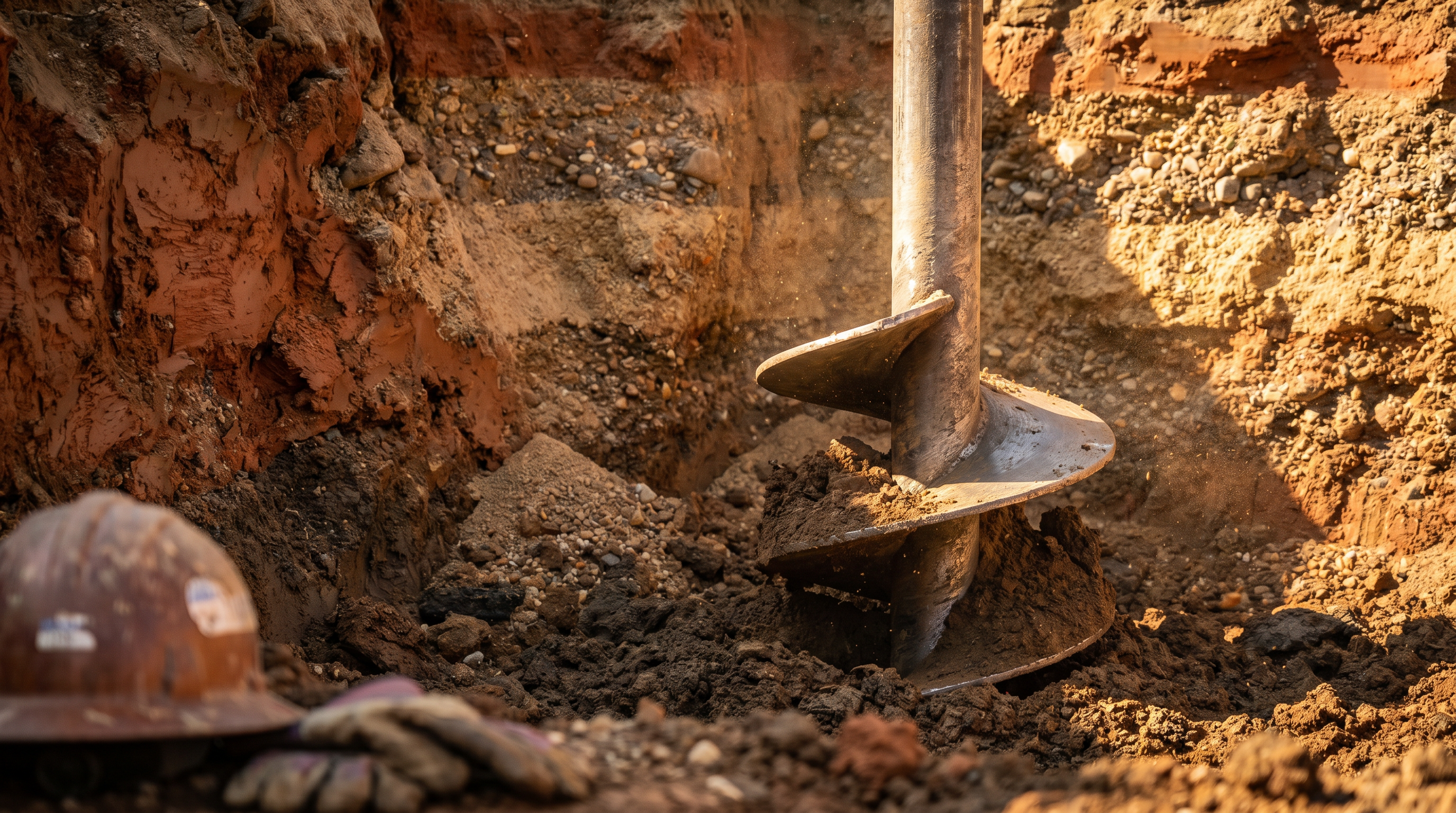 Foundation construction site